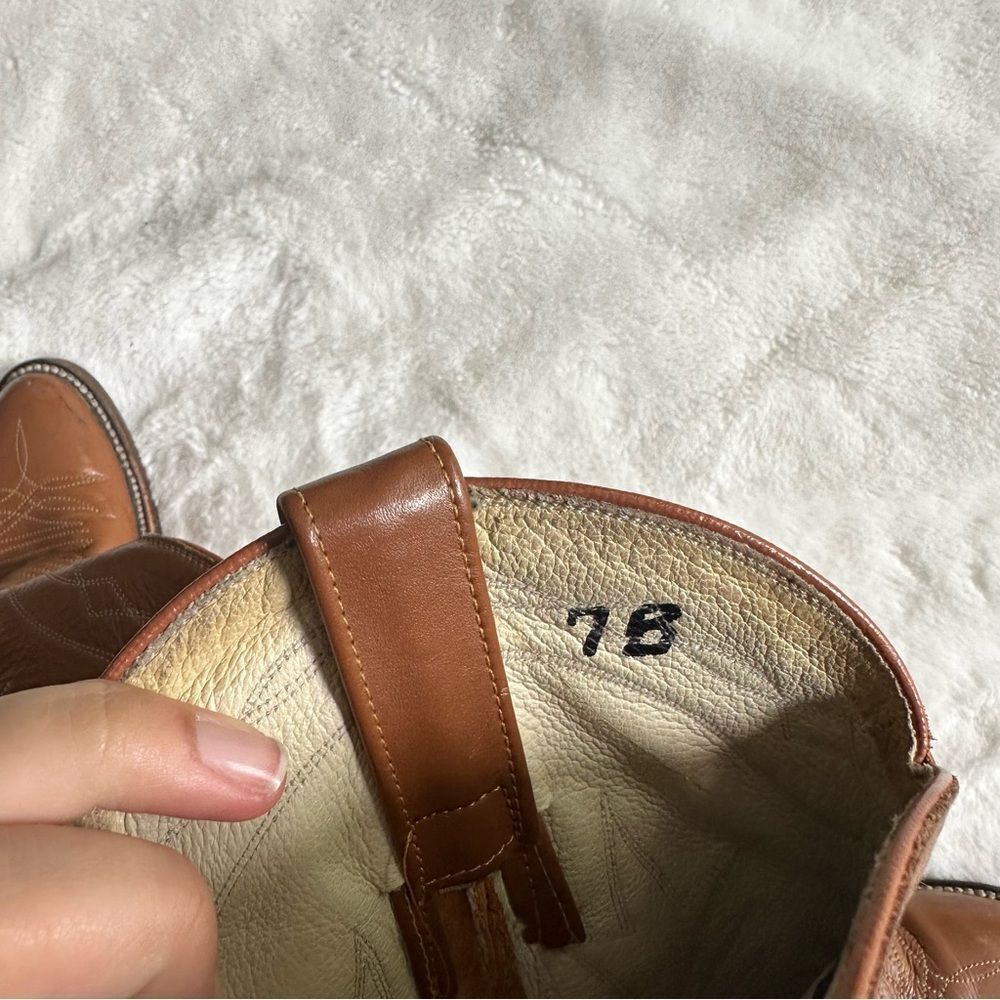 Tony Le Claire Custom Made Cowboy Boot Size 7B - Picture 9 of 12